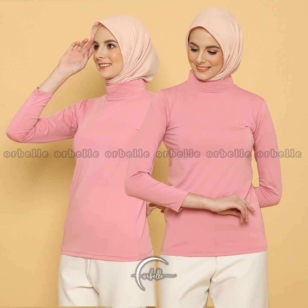 MANSET BAJU TURTLE NECK LENGAN PANJANG