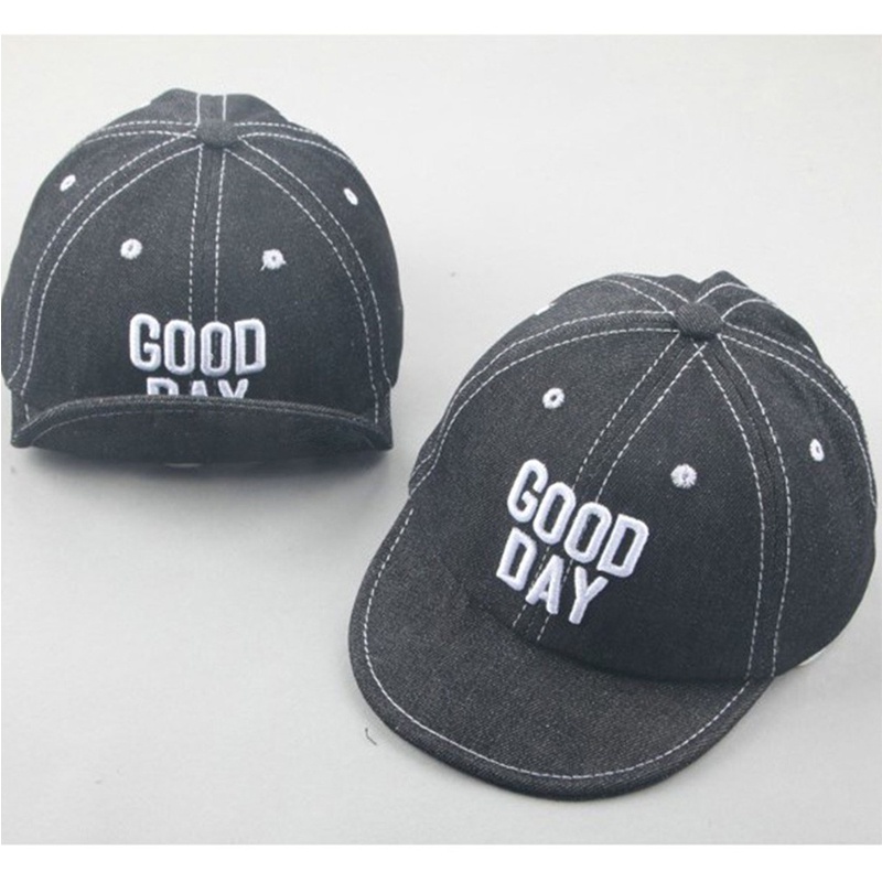 Jocoproduction - Topi Fashion Anak Bayi Baseball Lipat Bordir Good Day Unisex-6