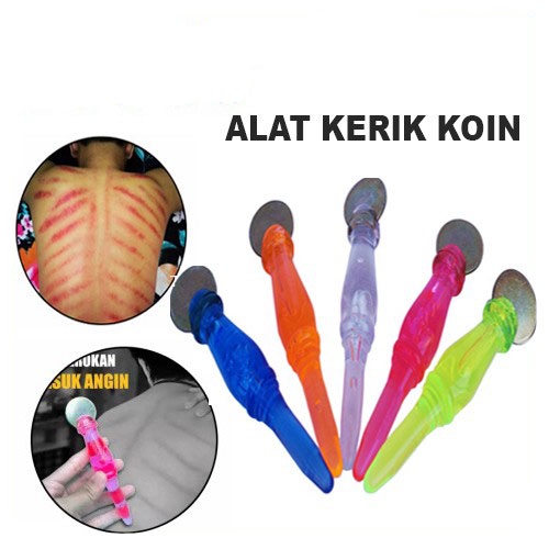 Alat Kerikan Koin &amp; Totok 2in1 Kerokan Masuk Angin Kerik Pijat Kerok logam Kesehatan Badan Punggung