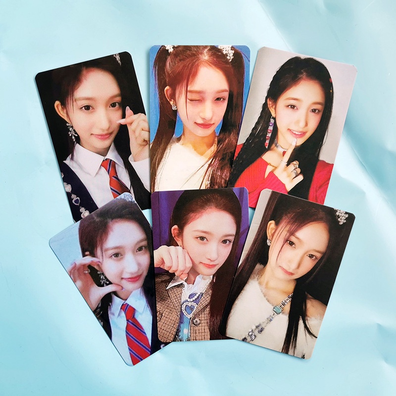 6pcs / set Kartu Foto Desain LOVE DIVE Album GAEUL YUJIN Ukuran Kecil