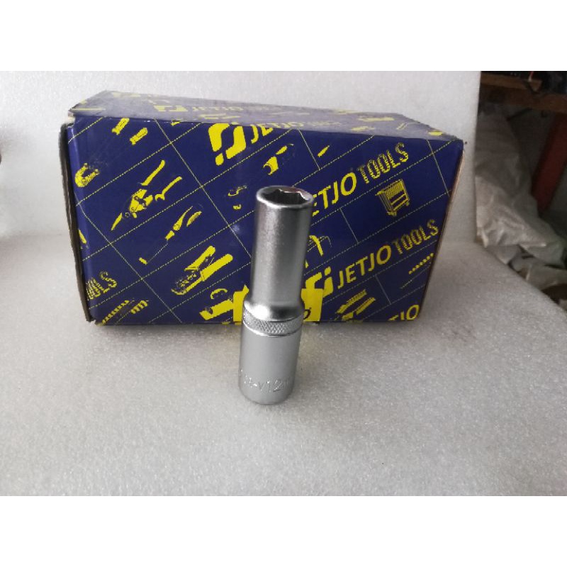 Kunci sok 12 mm panjang - DR 1/2 jetjo - Lakoni Pro