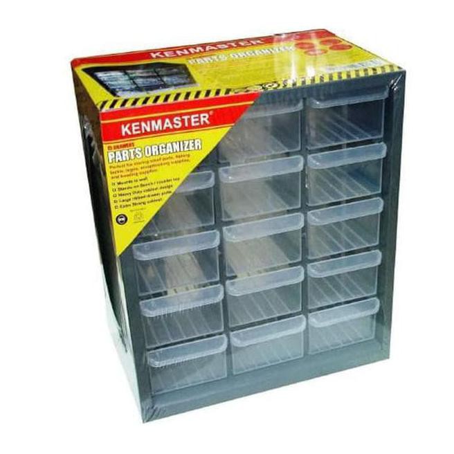 TERMURAH KENMASTER RAK KOMPONEN DRAWER 15 SUSUN - RAK SPARE PART 15