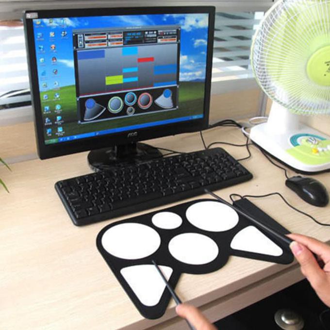 Drum Elektrik Usb Roll Up Drum Kit Electric Baru