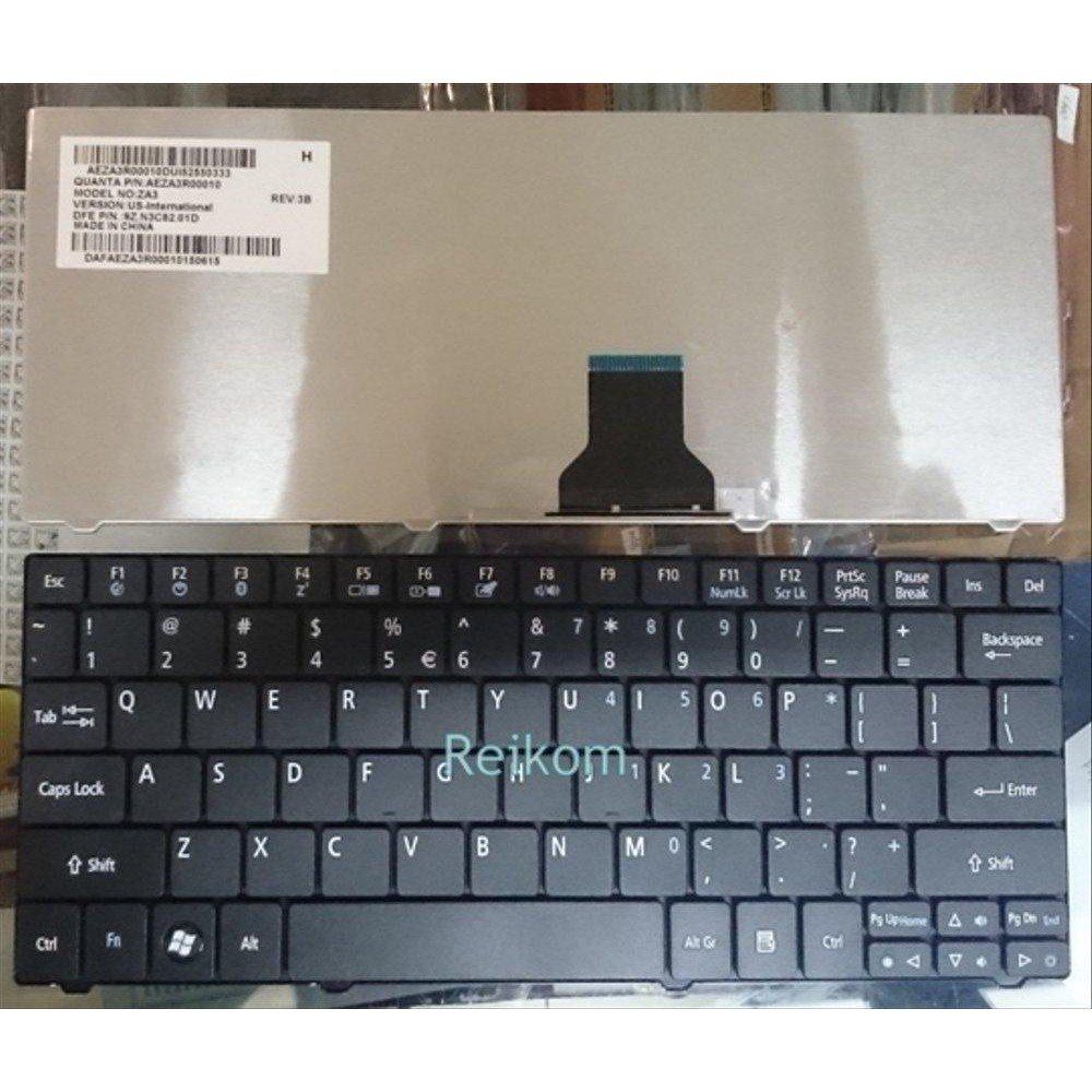 Keyboard Laptop Notebook Acer Aspire One AO721 751h AO722 AOD722 hitam