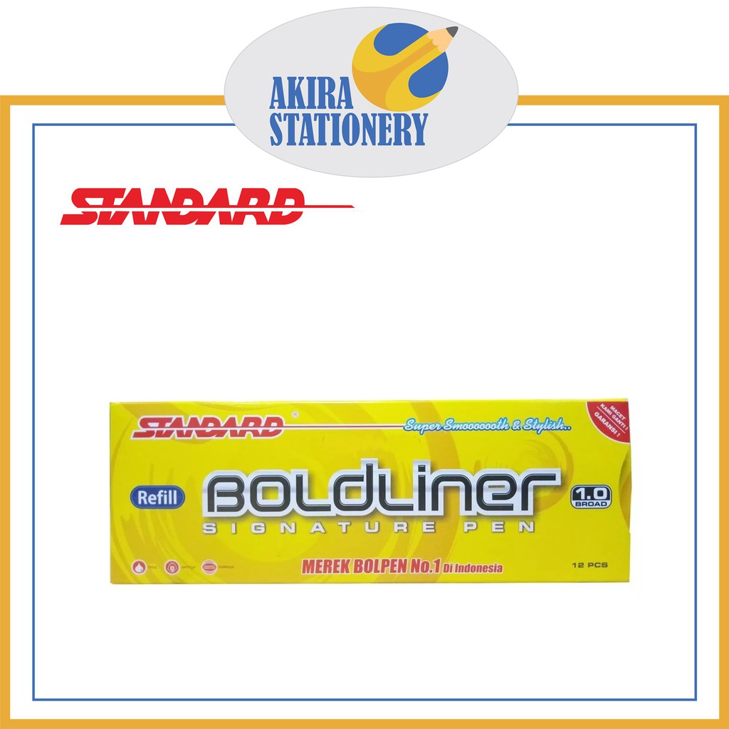 

Isi Pen Gel STANDARD Bold Liner Signature Pen 1.0 / Refill Pulpen Boldliner / Isi Pulpen - Pena ( PCS )