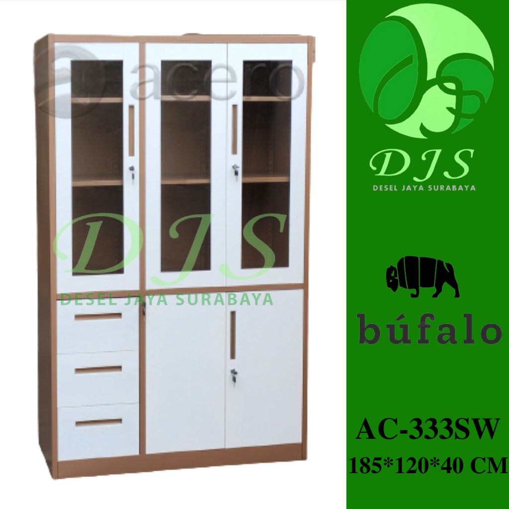 Lemari Besi AC-333SW - Lemari Arsip - Lemari Besi 3 Pintu - Lemari Dokumen