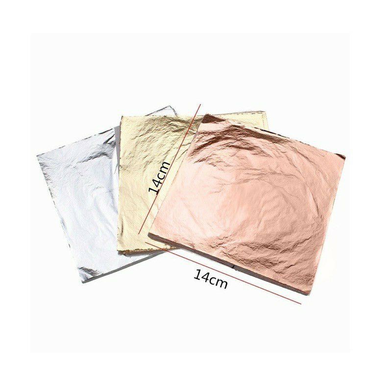 

READY STOCK! Gold Foil 24k/Gold Paper 10 lembar 8,5×8,5 cm