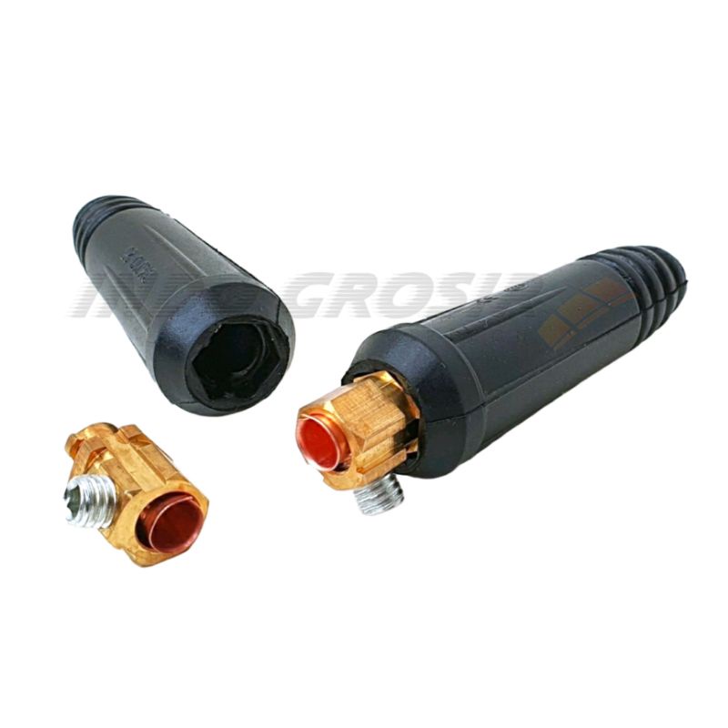 Konektor Kabel Las Male Cowok 10 - 25 mm Socket Kabel Las Connector Las Rhino