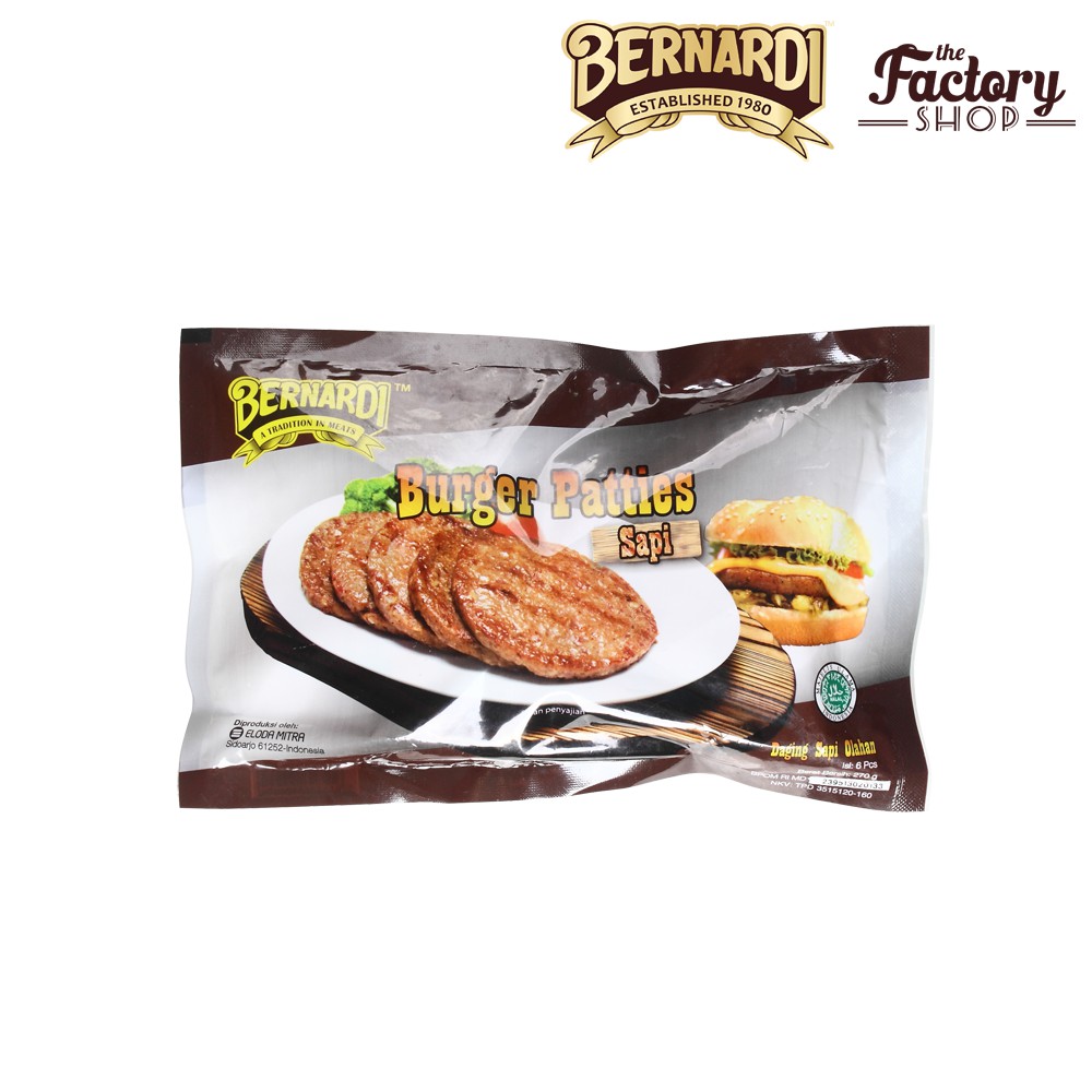 

Bernardi Burger Patties Sapi