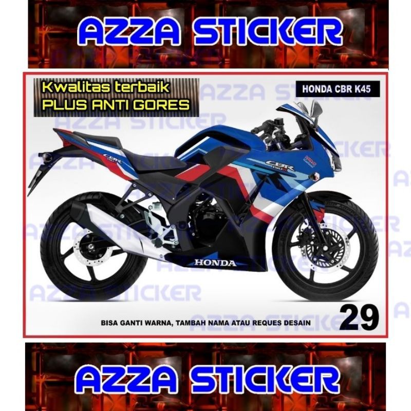Sticker Striping Decal CBR150 K45 Full Body, Sticker Decal CBR150 K45 Full Body, Decal CBR150 K45 29