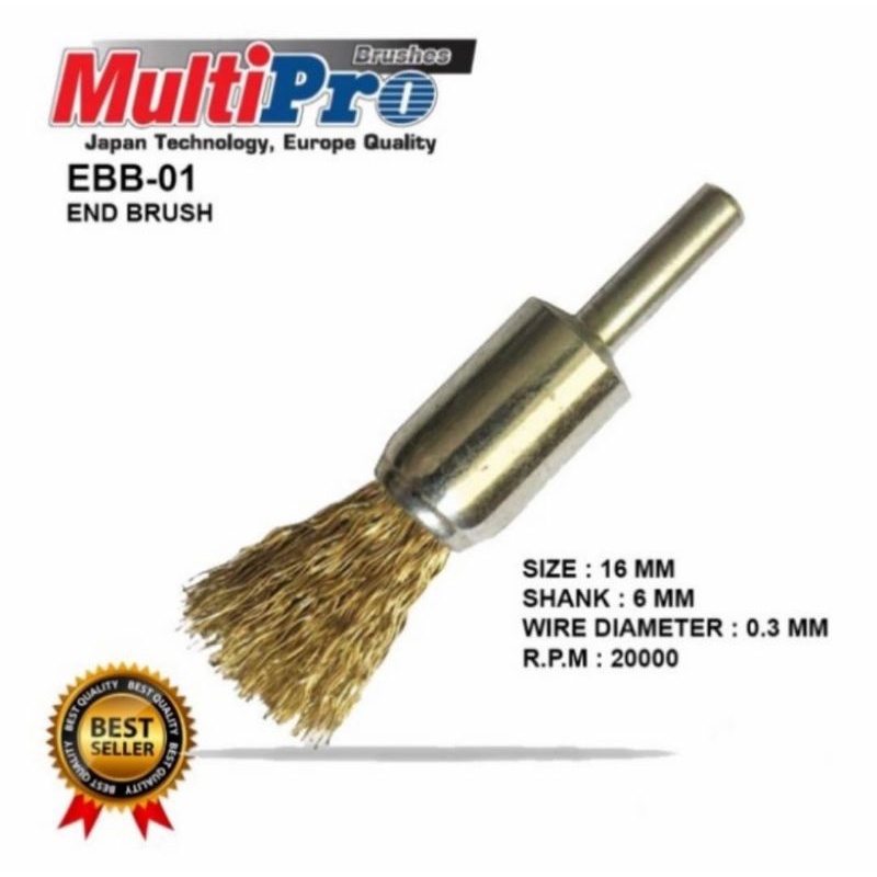 Mata Bor Sikat Kawat Kuningan Multipro