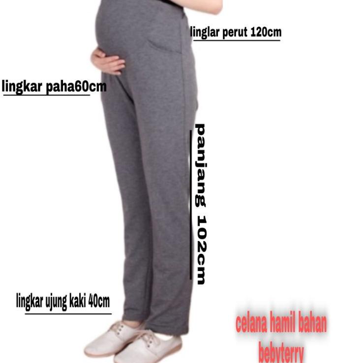 LANGSUNG KIRIM.. celana hamil kerja/celana hamil kerja bahan kaos/celana hamil joging/celana hamil/c