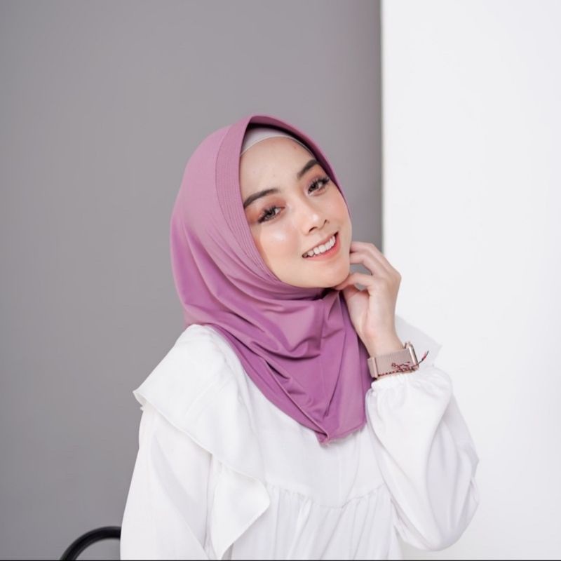 JILBAB SPORT // JILBAB VOLLEY // HIJAB SPORTY // JILBAB INSTAN SPORT // KERUDUNG INSTAN-Lavender