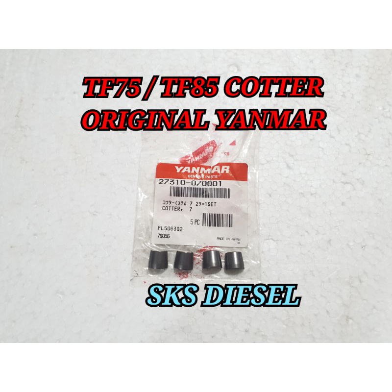 TF75 TF85 Cotter Kuku Kancing Klep Mesin Diesel Yanmar Original