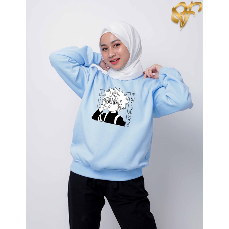 Sweater Killua Zoldyck Drink Siuup Aesthetic Pria &amp; Wanita | Sweater Korea Style Fleece Cotton | Dhea Fashion