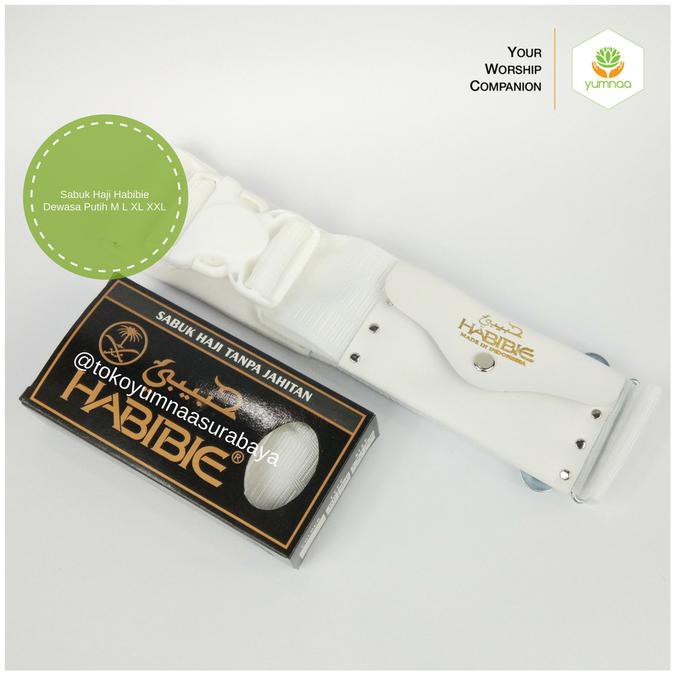 Sabuk Haji Habibie Dewasa Ikat Pinggang Sabuk Ihram Betawi Gesper Pria - Putih TERPERCAYA