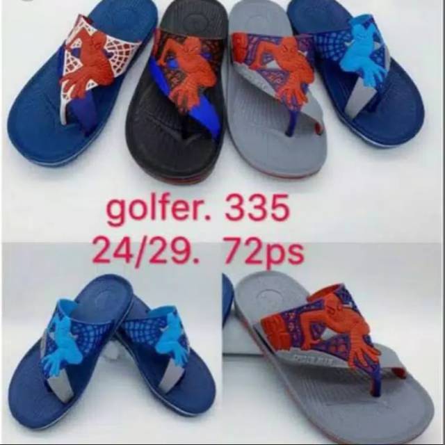 Sandal golfer anak/sandal karet anak/sandal karakter anak.