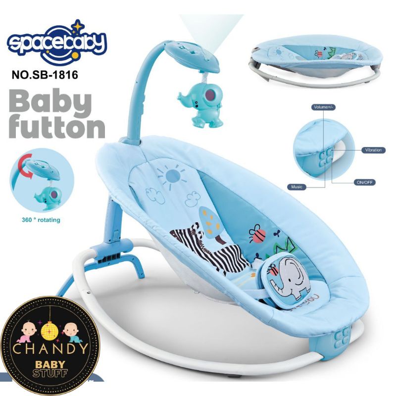 BOUNCER BABY FUTTON SB 1816 SPACEBABY (PROYEKTOR DAN REMOT)