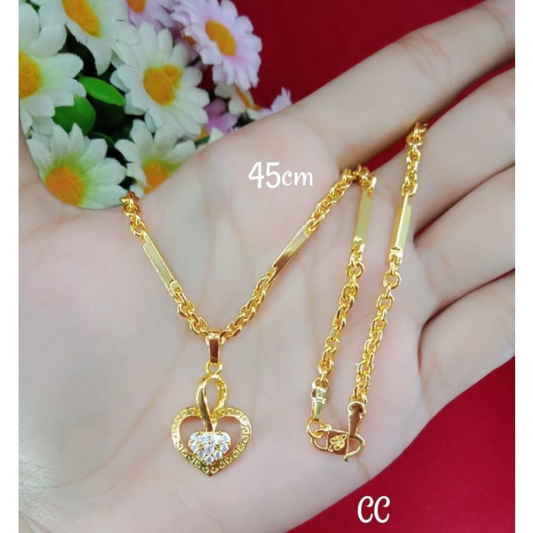 kalung liontin emas muda kadar 35%