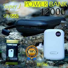 POWERBANK ORIGINAL SUPER J SPJ-668 12000 MAH REAL