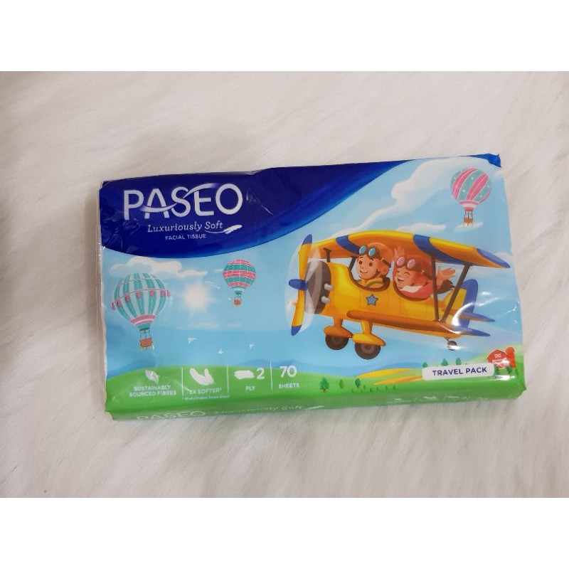 TISSUE PASEO LUXURIOSLY SOFT CHARACTER 70SHEETS