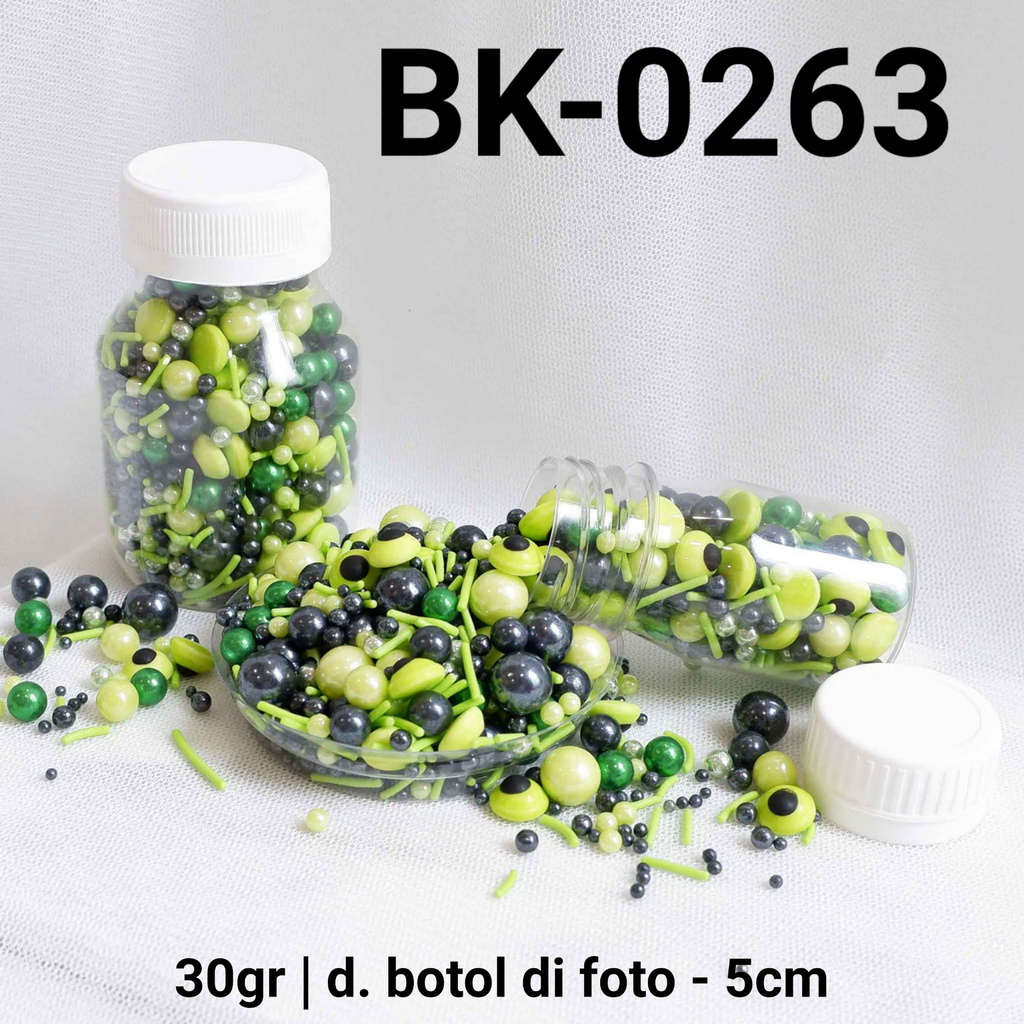 

BK-0263 Sprinkles sprinkle springkel 30gr mutiara hitam hijau yamama baking grosir murah sprinkles cake dekorasi mutiara trimit decoration story sprinklestory sprinklesstory sprinkle story yamama baking