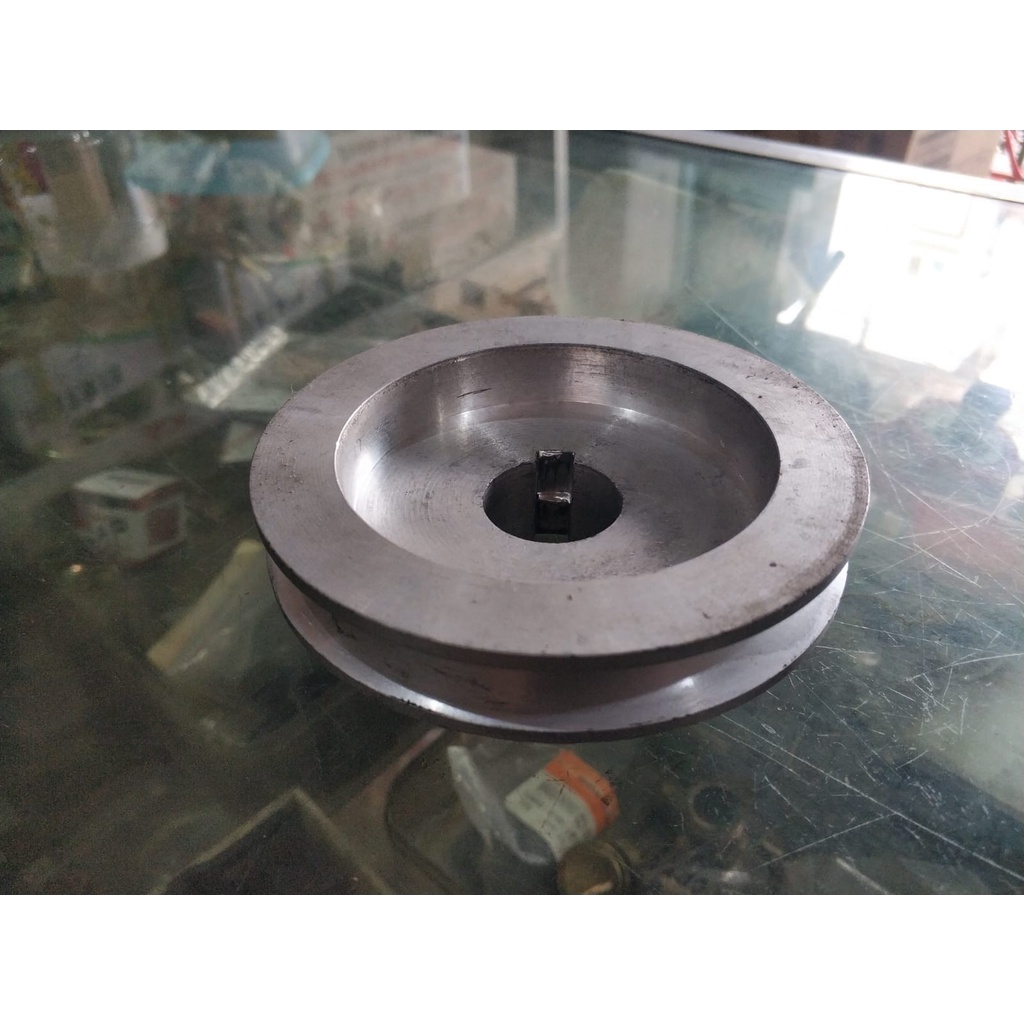 Poli Mesin Gerak GX 160 GX 200 4 Inci 1Paret Lubang 20mm Poli Pully Puli Mesin GX160 GX200 A1x4x20mm