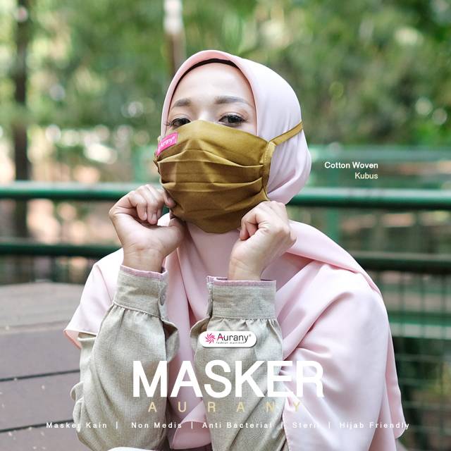 MASKER KAIN POLOS II AURANY