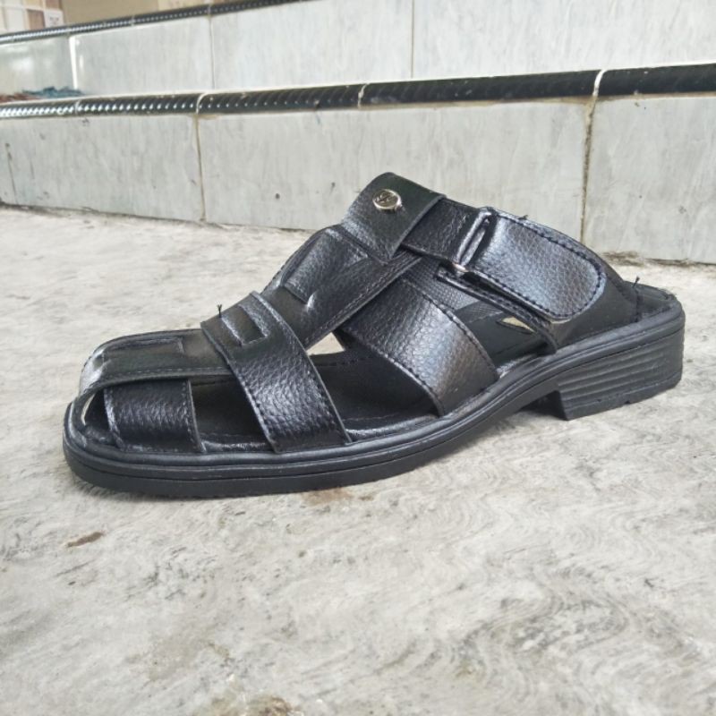 sepatu sandal kulit asli selop bustong kulit asli