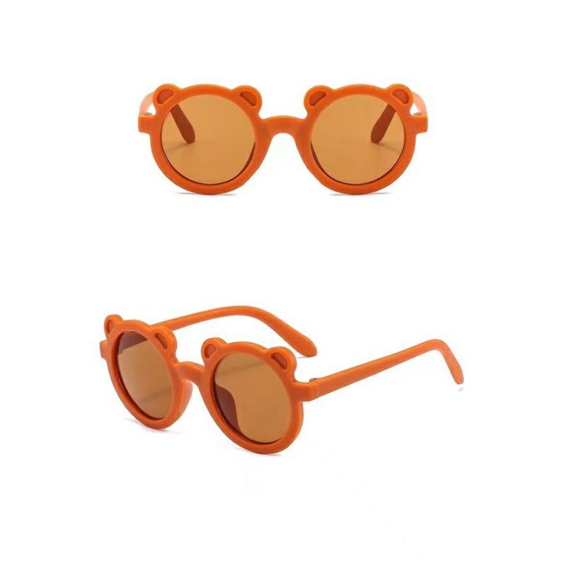 KACAMATA FASHION KACAMATA ANAK BERUANG KACAMATA ANAK UV KACAMATA ANAK IMPORT-BEAR ORANGE