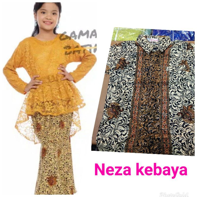 REAL PICT COUPLE KEBAYA ANAK/BATIK ANAK/KEBAYA PESTA ANAK/DRESS PESTA ANAK