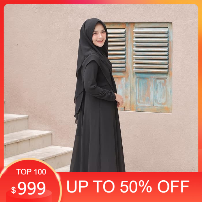 Baju Gamis Syari Wanita Terbaru Mayra Setelan Syari Ceruty Termurah