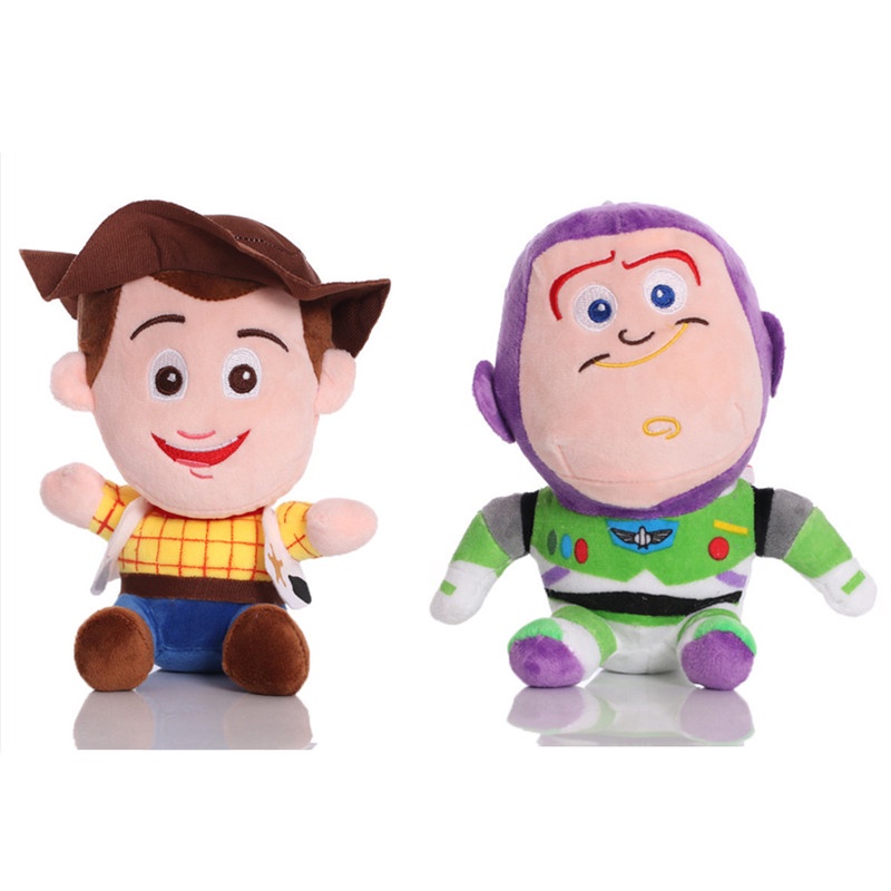 Mainan Boneka Stuffed Plush Disney Woody Buzz Lightyear Jessie 15-25CM Untuk Hadiah Ulang Tahun Anak