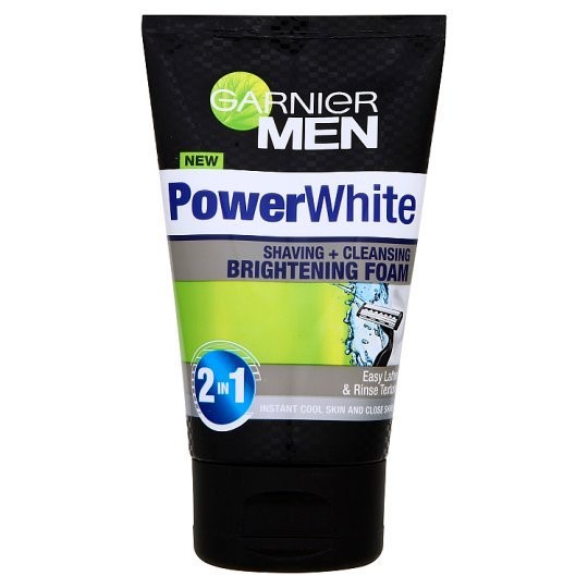 GARNIER MEN  POWER WHITE SHAVING FOAM