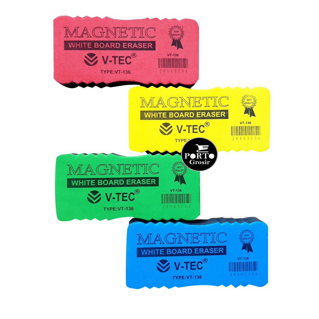 

V tec eraser penghapus whiteboard papan tulis magnetic