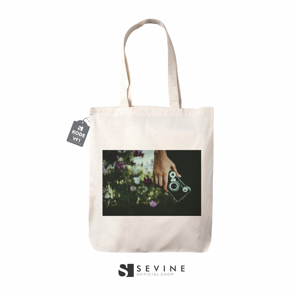 Sevine Totebag Wanita Tas Tote Bag Resleting Laptop Premium Drill Vintage Retro - VF