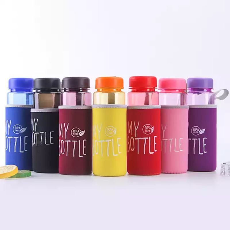 [1KILO ISI 10PCS FULL COLOR BENING] NEW Botol Minum My Bottle FULL COLOUR Free Pouch Busa