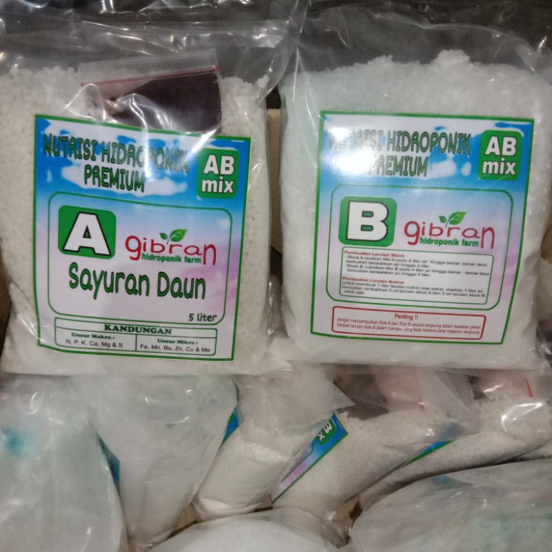 Nutrisi AB mix sayuran daun 5 liter