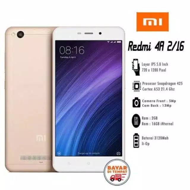 HP ANDROID MURAH Xiaomi Redmi Note 2 4G Ram 2/16GB GRATIS SOFTCASE-4