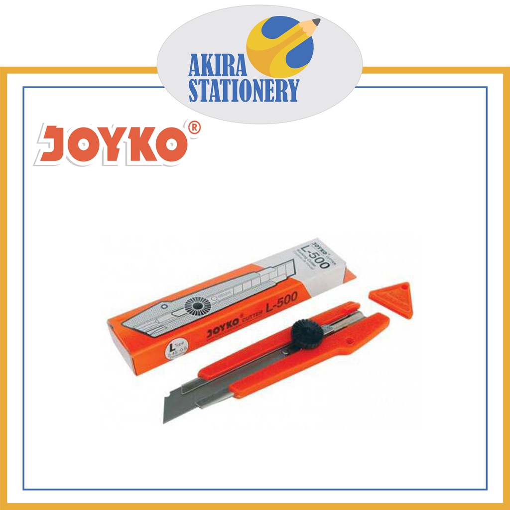 

Cutter JOYKO L 500 Besar / Kater JOYKO L-500 1 Pcs / Pemotong Kertas L500 Autolock / Pisau Potong ( PCS )