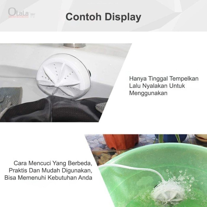 Mesin Cuci Ultrasonic Mini Portable - Ultrasonic Turbin Wash Portable