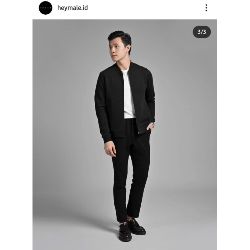 comfy jaket Black XXL heymale.id (READY)