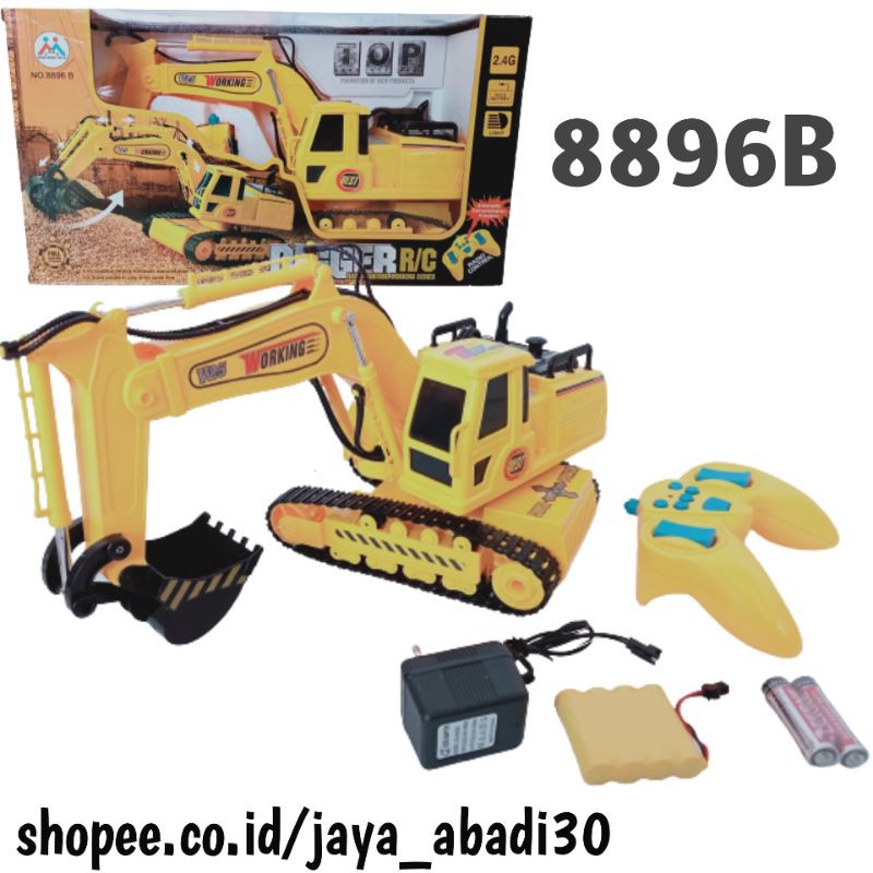 MAINAN MOBIL RC REMOTE CONTROL EXCAVATOR GARUK DIGGER 8896B