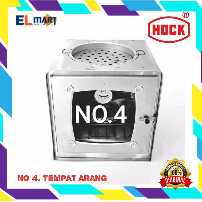 Oven Tangkring Hock no 4 Bakaran Arang Alumunium Pemanggang Kue Roti Masakan