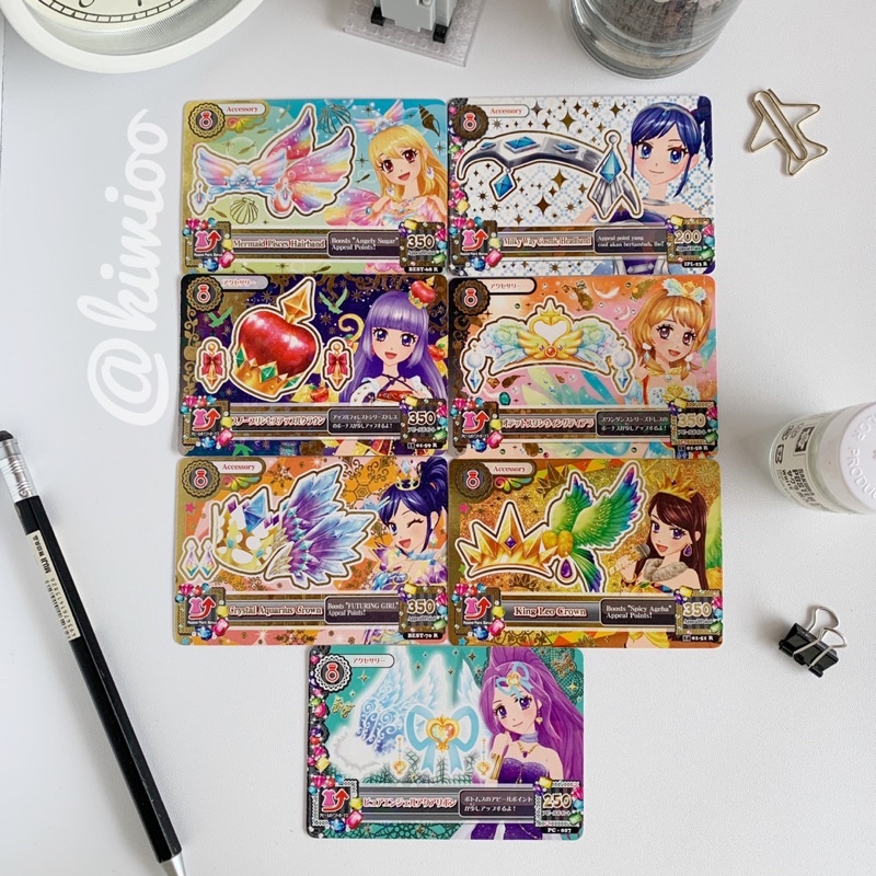 Aikatsu Accessories (Acc) - Sumire, Ichigo, Aoi, Ran, Akari, Mizuki