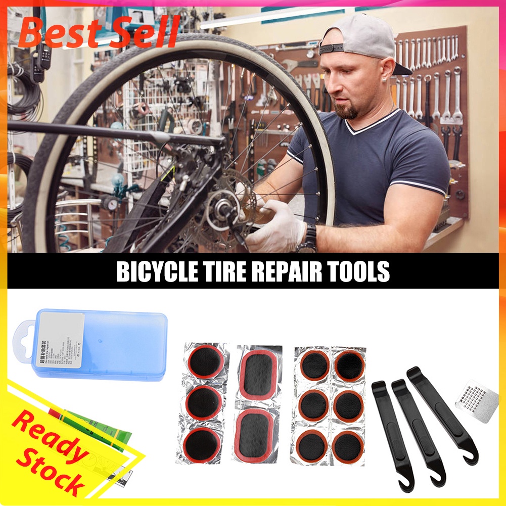 Cycling Tire Repair Tool Set MTB Mountain Bicycle Tyre Glue Rubber Patches