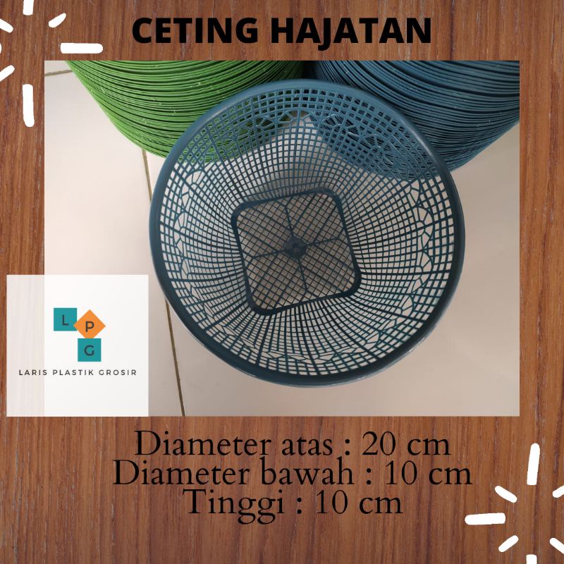 Ceting Bulat Besek Plastik Keranjang Kenduren Slametan Hajatan Lusinan