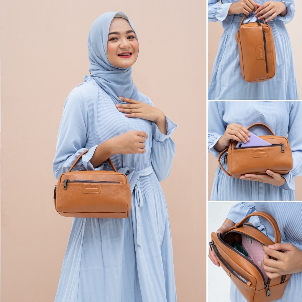 Pouch bag wanita coach cluth bag wanita kulit asli original mewah handbag modern kekinian