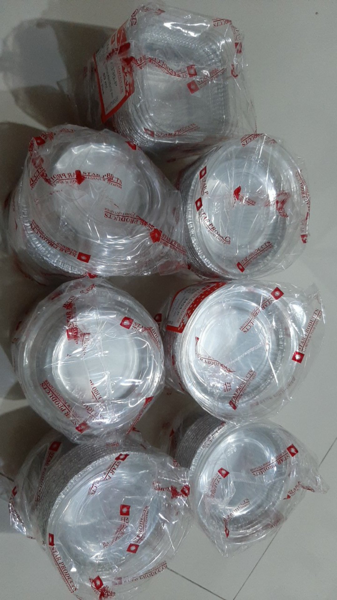 ( Premium ) Wadah Aluminium Foil Persegi 3404-p