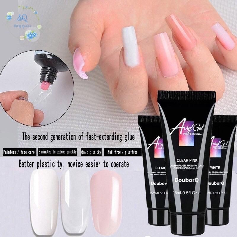 POLYGEL ACRYLIC GEL 15ml / ACRYLGEL Poly Gel Nail extention / Gel Extension